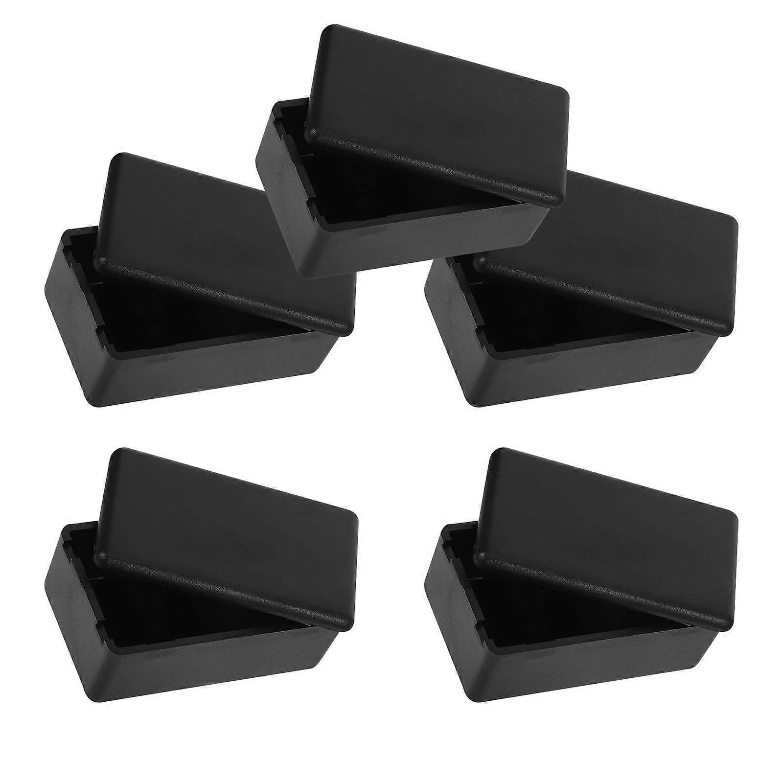 Junction Box Electric Project Case for Installing 5Pcs Black Plastic Enclosure