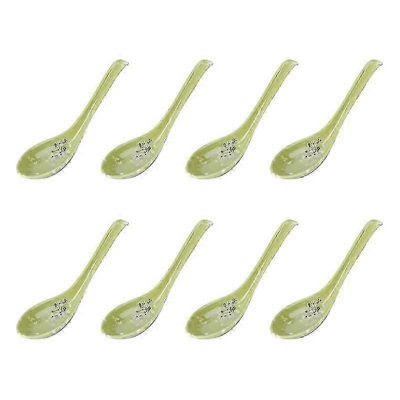 8pcs Imitation Ceramic Spoons-c