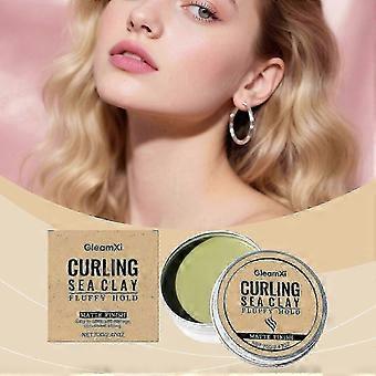 Haarstyling-Tonpomade – Für Männer und Frauen, Lockenstyling-Ton mit rein natürlichen Inhaltsstoffen, fördert gesundes Haar und gesunde Kopfhaut, für voluminösen Halt.