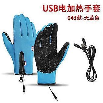 Guantes de esquí eléctricos calefactables para escalada y ciclismo al aire libre en invierno.