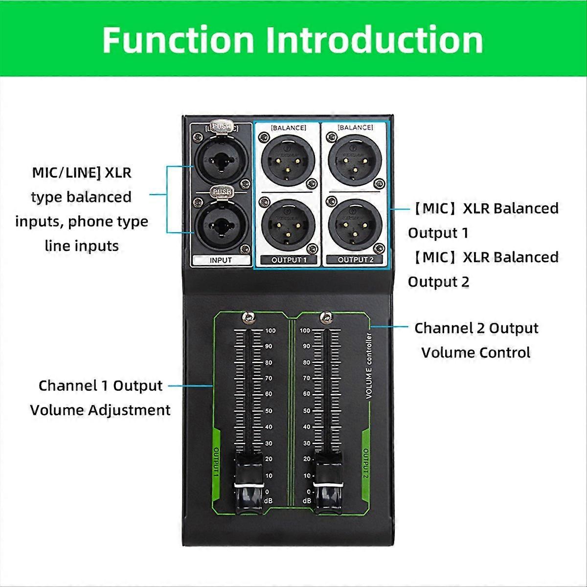 Passive Volume Controller No Noise Input and Output Sound