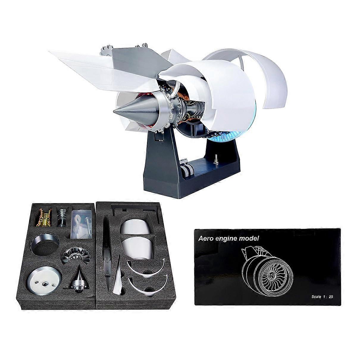TR900 1/24 Scale Turbofan Engine Model Kit, Functional Jet Engine for DIY Assembly and Education