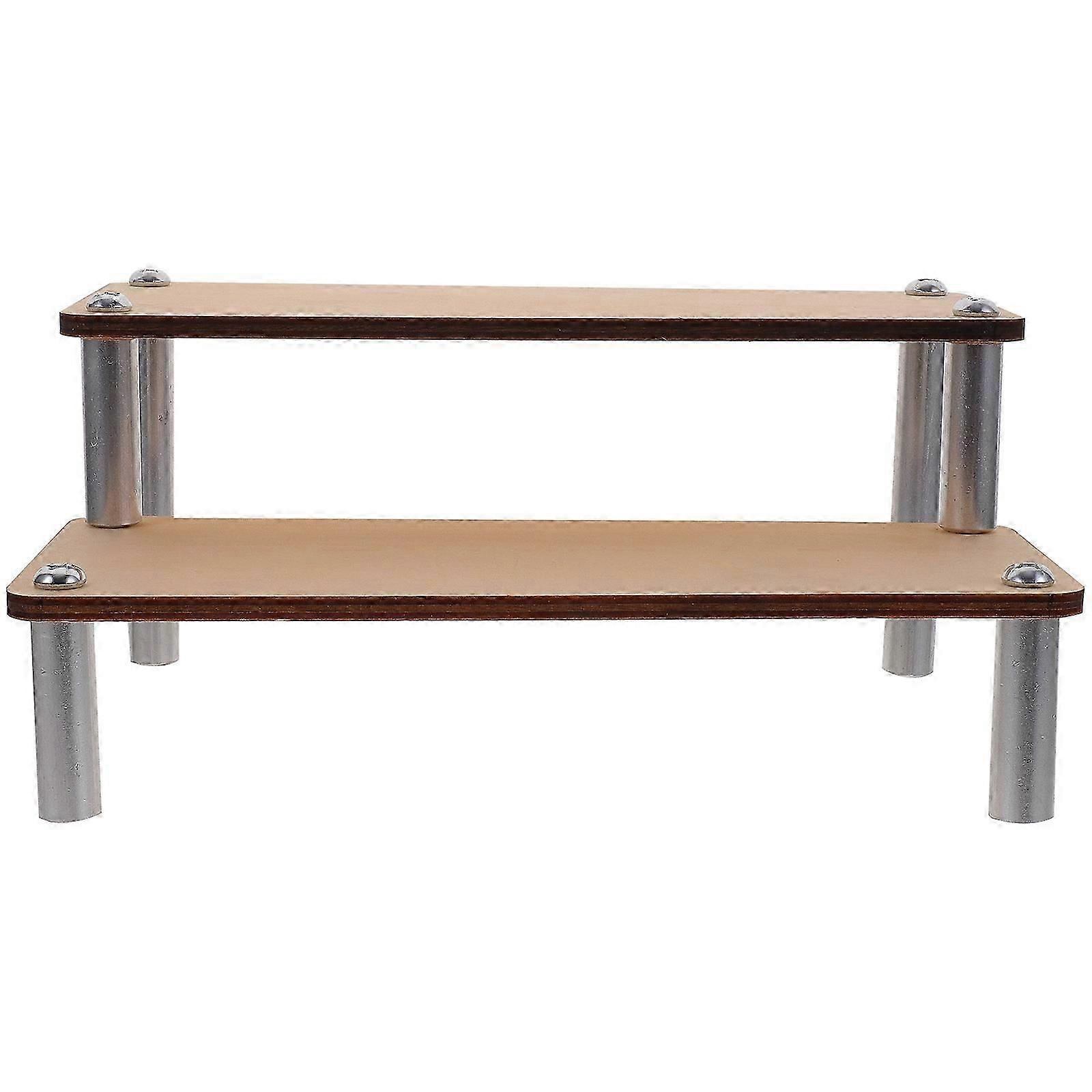 Wooden Riser Display Stand for Makeup Organizer