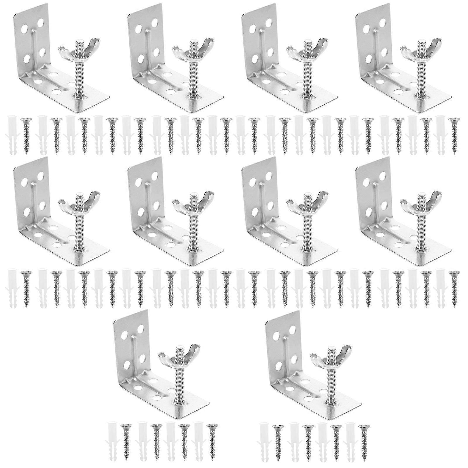 Installation Code Accessories Sturdy Curtain L Shape Brackets for 1Set