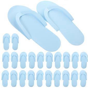 12 Pairs Disposable Slippers Colored Flops for Salon Spa Pedicure (Random Color)