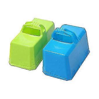 2pcs Kids Winter Snow Brick Molds Summer Sand Castle Makers, 16x11x8.8cm, Assorted Colors