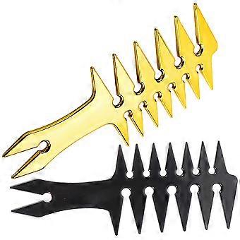 Conjunto de 10 pentes profissionais para penteados, ideais para uso diário em salões de beleza.