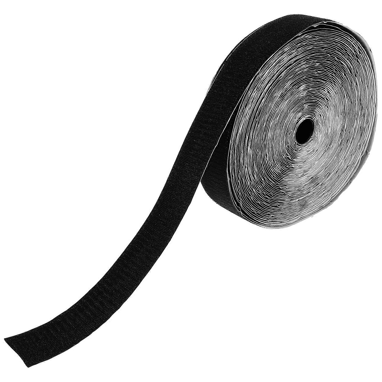 Reusable Black Hook and Loop Strip for Decor 1 Roll