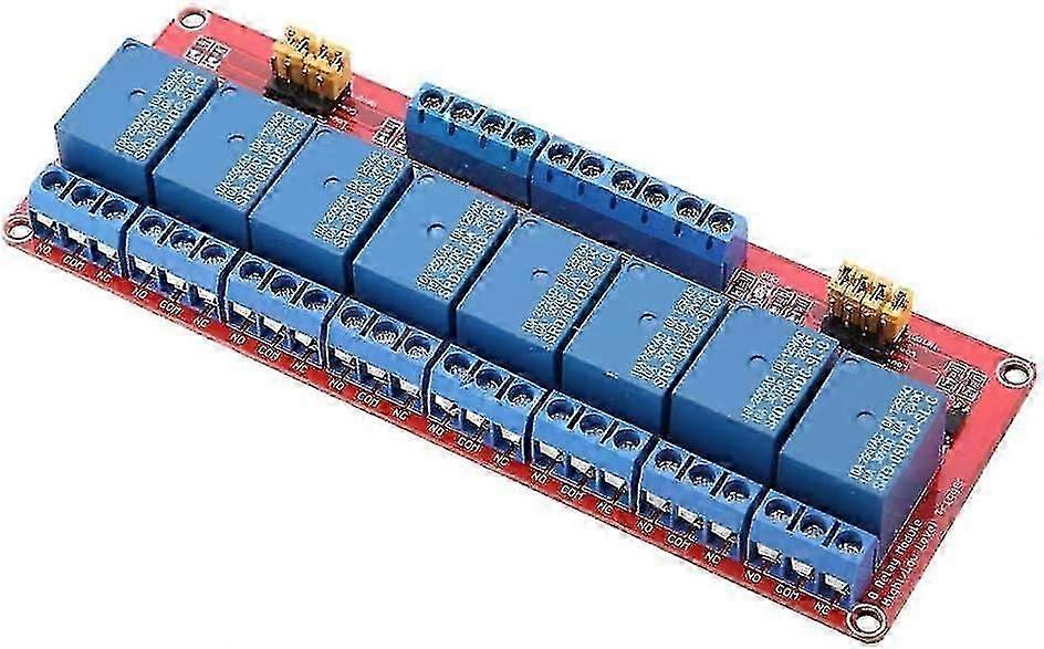 8 Channel Relay Module, Dc 12v Delay Relay Module Board Switch With Opto Isolation High Low Level Trigger(12v)