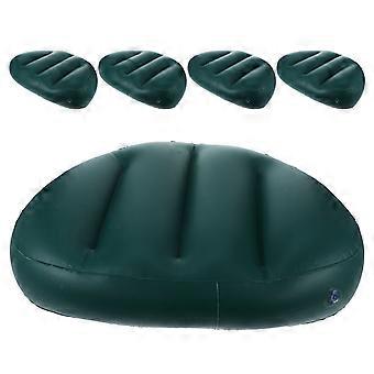 Dark Green Inflatable Kayak Seat Cushion for Camping 5Pcs Soft Portable Boat Pad