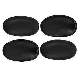 Waterproof Silicone Ear Covers for Hairdressing Use 2Pairs Black
