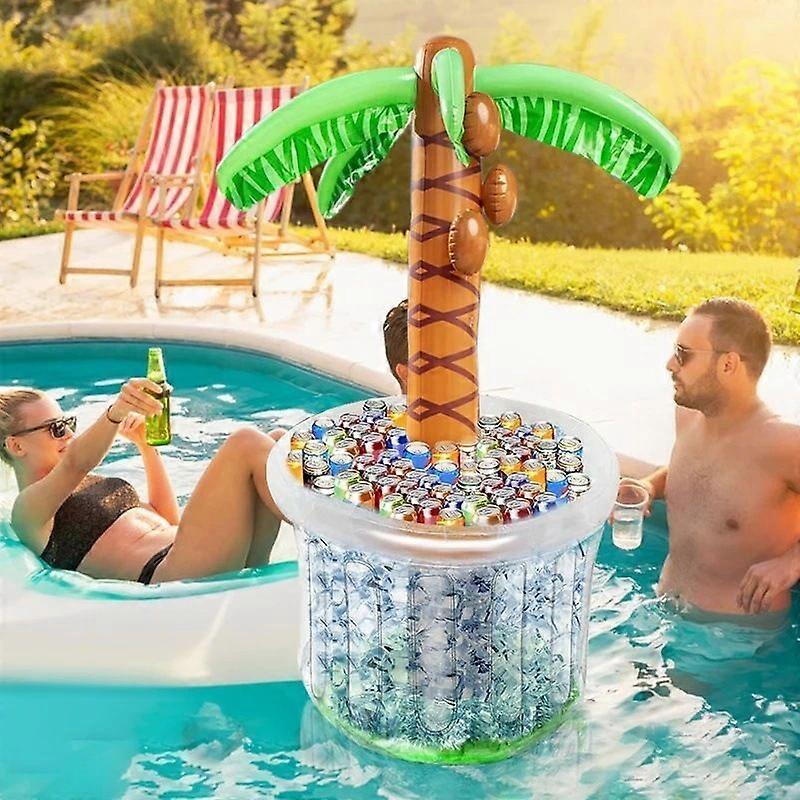 Inflatable Palm Tree Cooler, Pool Party Beverage Bucket