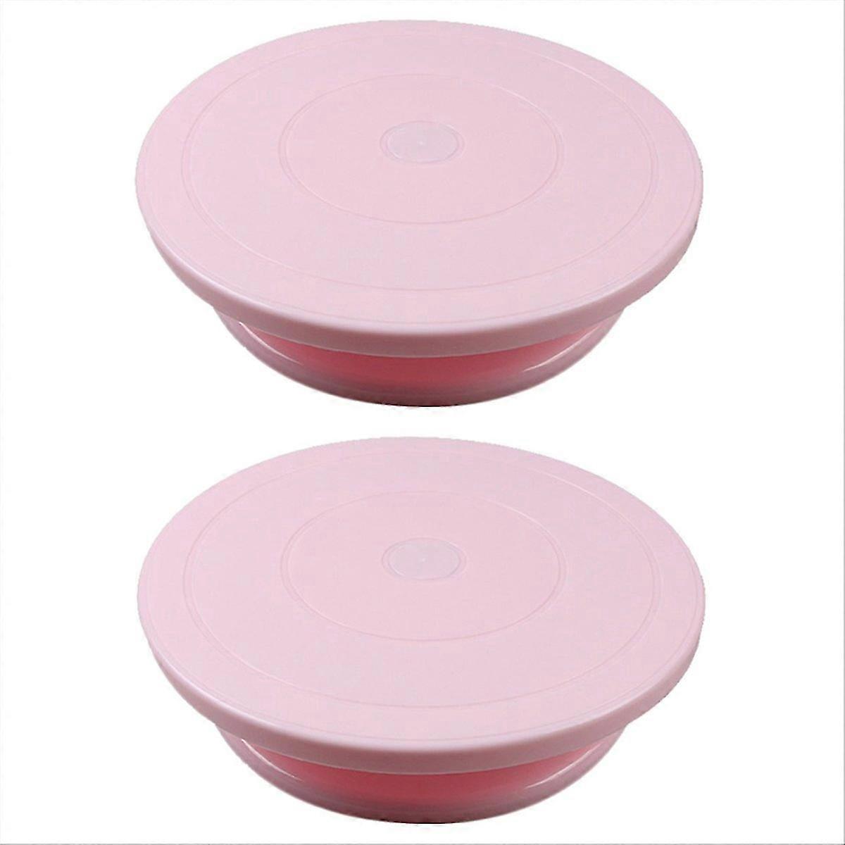 cake decoration decorating turntable pink