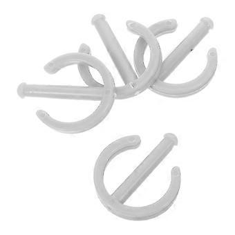 Set di fibbie antiscivolo per binario altalena autunnale per un fissaggio sicuro, 4 pezzi di elementi di fissaggio in plastica.