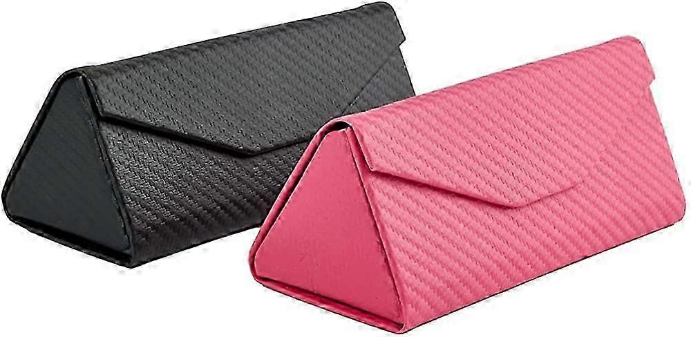 Foldable Triangular Travel Case for Glasses Foldable Flat for Eyeglass Storage [MI]
