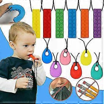 autisme chewy halskjede - barn baby chewie sensorisk tygge asd adhd tåre slipp spd