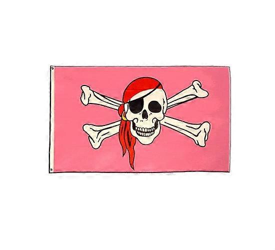 Drapeau pirate rose CYQ-461
