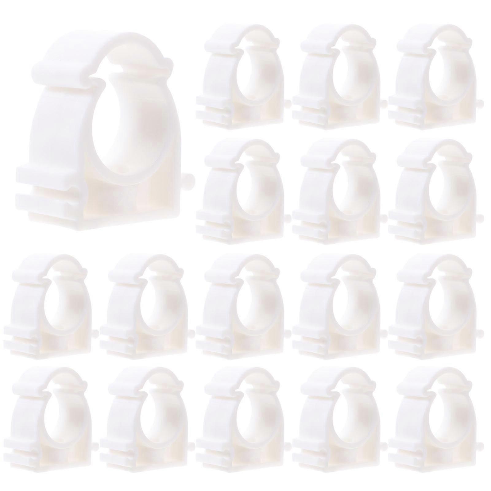 20pcs Plastic Tube Holder Hanger Water Snap Ring Socket Set