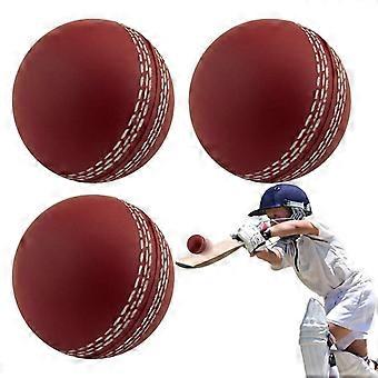 3Pcs Practice Cricket Ball PU Sports Wind Balls Soft Training Portable Swinging Bouncing