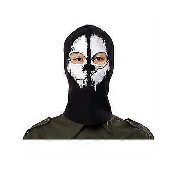 Dww-One-Piece Skull Mask Termisk Balaklava Taktisk Chief Vindtett Solbeskyttelse Støvtett Balaklava