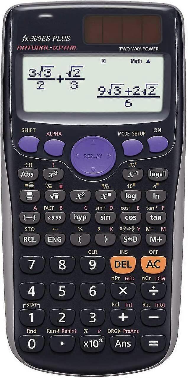 Calculadora científica Fx-82es Plus, Negro
