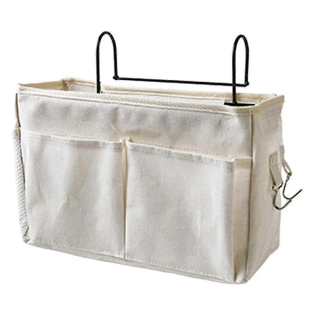 Bedside Hanging Pocket Bedside Storage Caddy Organizer Holder,grey