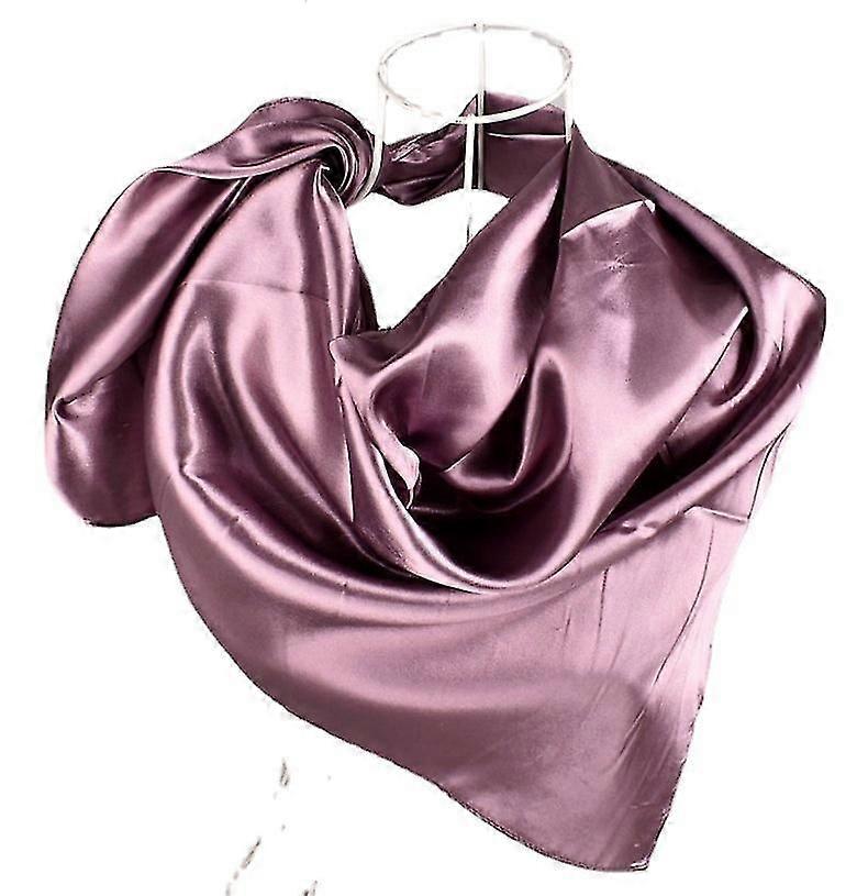 35 Elegant Large Silk Touch Solid Satin Square Scarf Wrap
