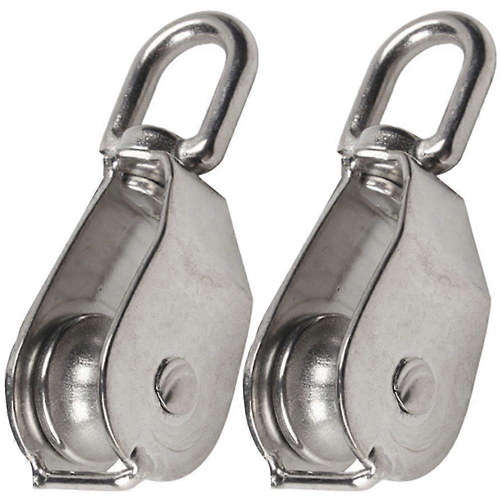 Camping Tools Multifunctional Heavy Duty Block Chain Single Pulley 2 Set