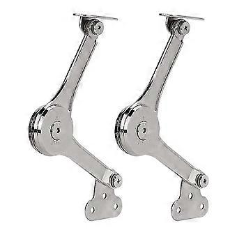 2pcs Heavy Duty Lid Support Hinges Soft Close Folding Lid Stay Hinge Keep Lid Hinge Open For Cabinet-JJ
