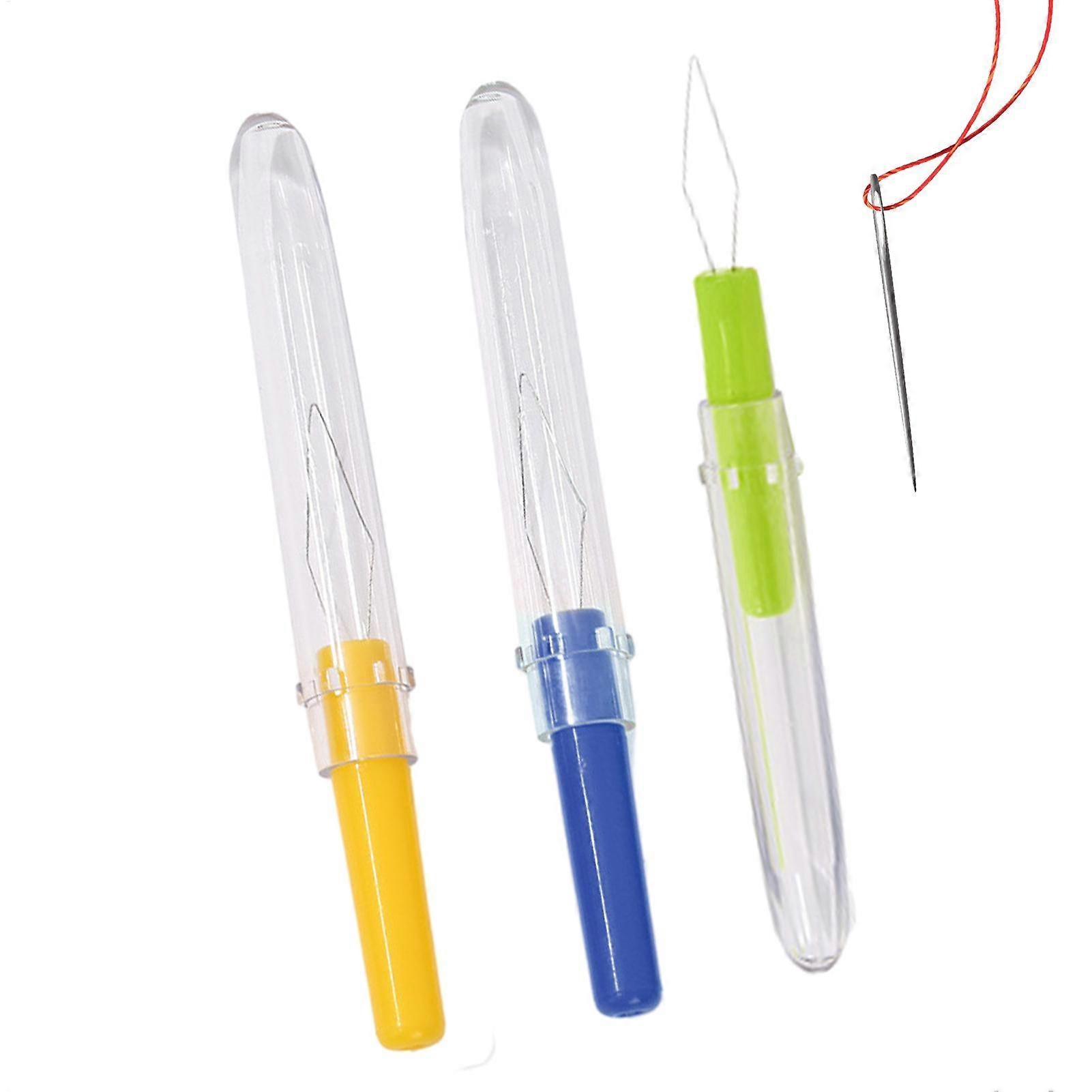 Needle Threader with Cover Small Automatic Tool Portable Sewing Accessories compatible Hand Machine