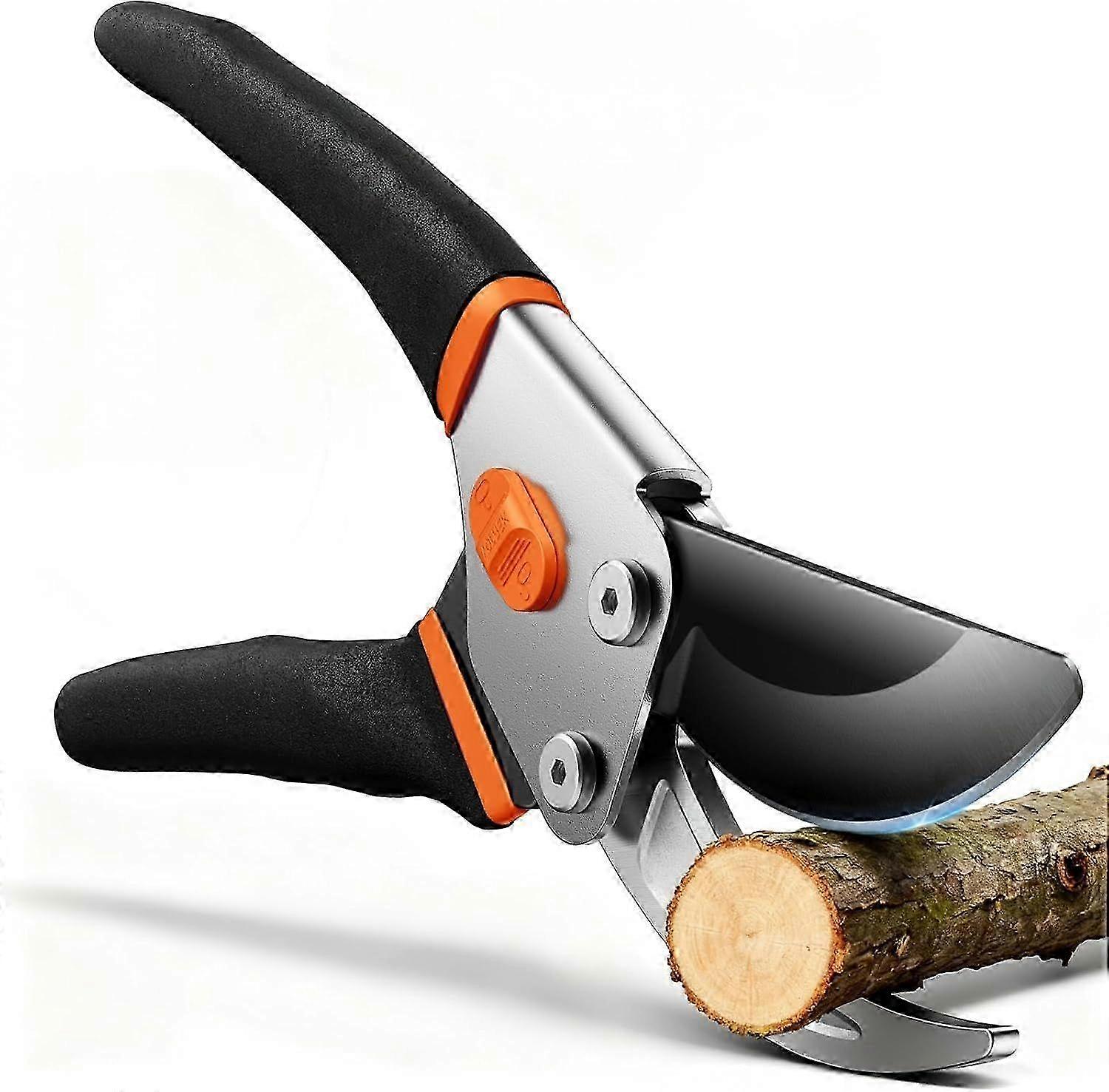 8.5" Professional Garden Pruner, Jam-Proof Spring & Rust-Resistant