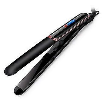 2-in-1 Hair Straightener & Curler, Fast Heating Ceramic Flat Iron for Wet/Dry Hair, Black (US Plug)