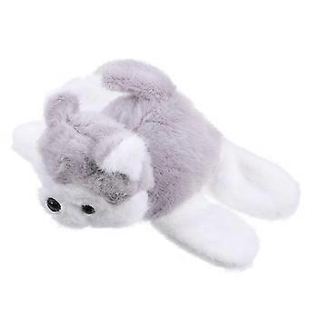Plush Animal Stuffed Slap Bracelet for Wrist Decor Grey