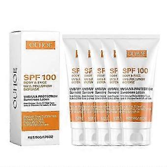 1x Spf 100, Face , Waterproof Spf 100 Moisturiser Non-greasy Lotion For Face Body, Uvb/uva Protection Sun Cream Spf 100