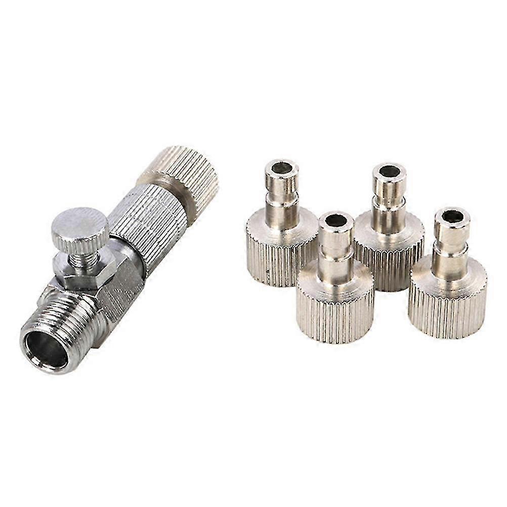 Quick Coupler Adapter Airbrush Fitting Artists 1.70X0.32X0.32CM Adjustable Design 1 Set