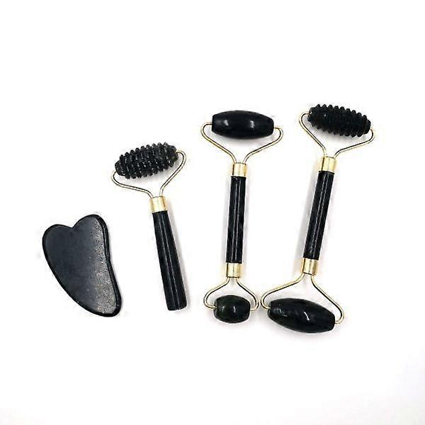 Obsidian Jade Roller Massager Gouache Scraper BB
