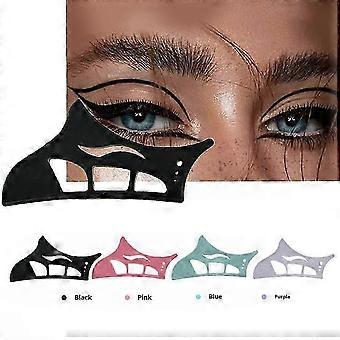 4Pcs Eyetour Eyeshadow Tool, Reusable Eyetour Eyeshadow Stencils, Eyetour Eyeshadow Guide, Eye Makeup Aid, Eyeliner Template for Women