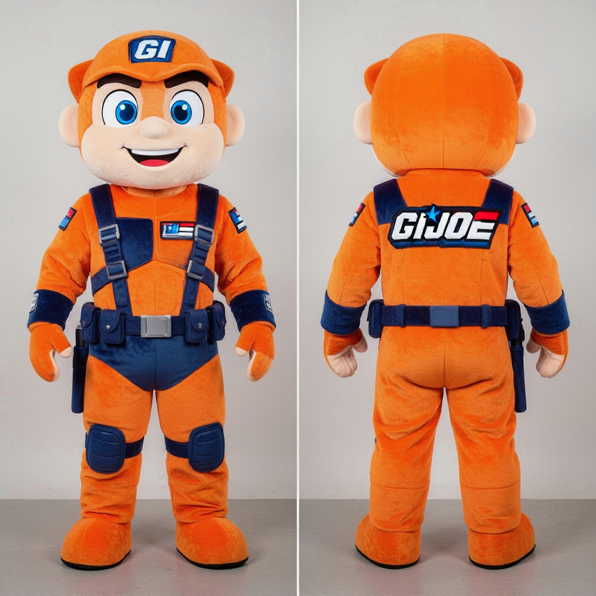 MASTICOT Rust Orange Heroic Gi Joe Mascot