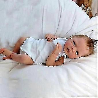 Reborn Baby Boy Doll, 46cm Full Body Silicone Vinyl, Soft Realistic Touch, Poseable, Bath Safe