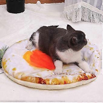Avocado Egg Pizza Print Pet Blanket