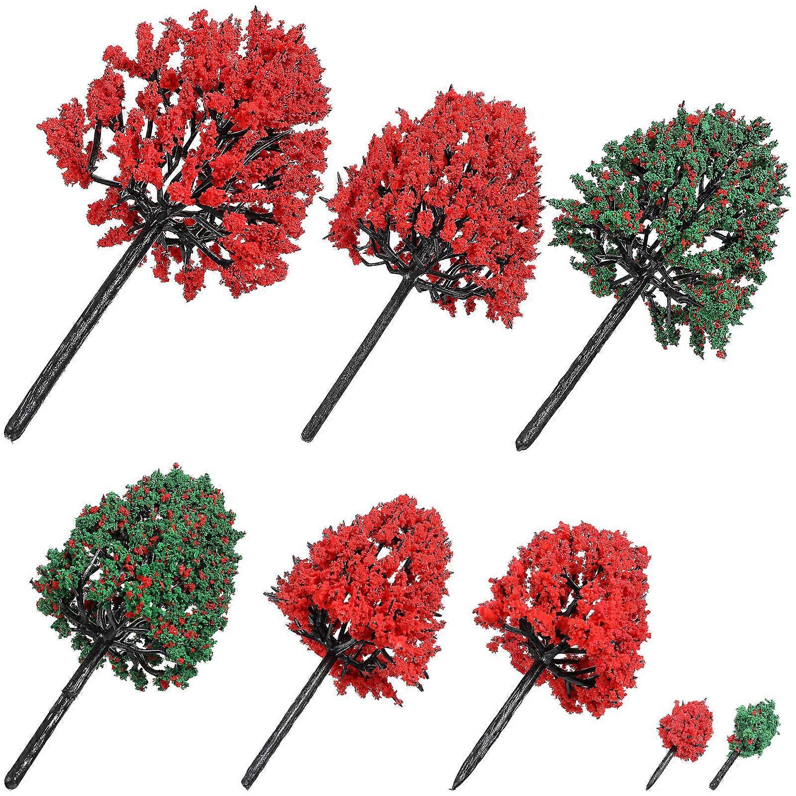 DIY Model Trees Plastic Artificial Trees for Decoration 38Pcs Pack