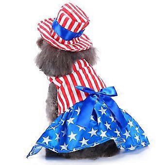Star Stripe Dog Holiday Outfit