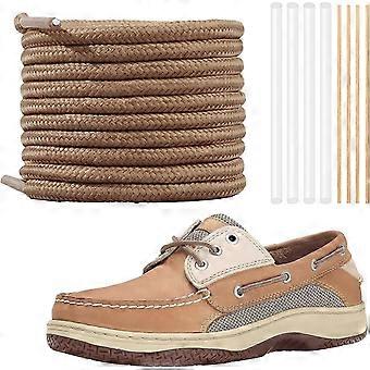 4mm Polyester Round Shoelaces for Sperry Boat Shoes Replacement with Needle Kit Unisex Adult