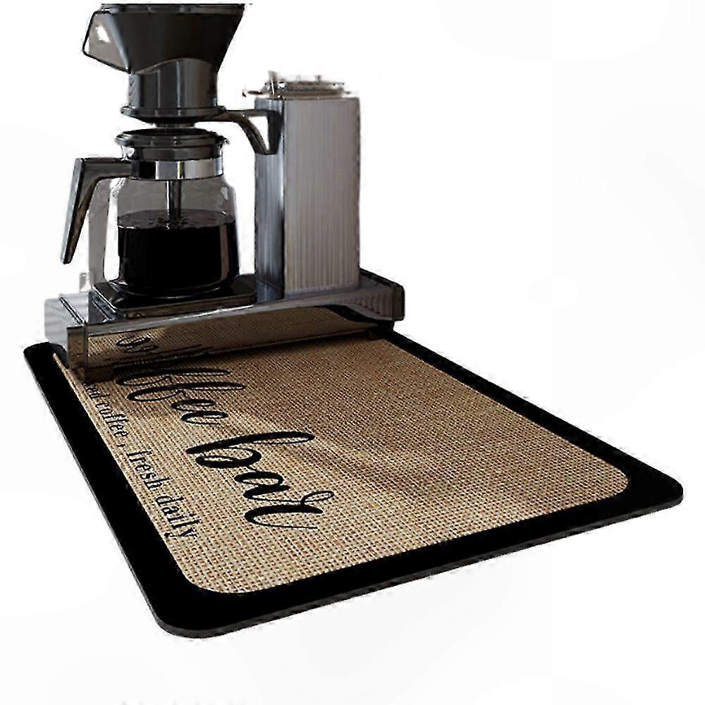 Kitchen Draining Mat with Microfiber Surface and Rubber Backing for Dish Drying