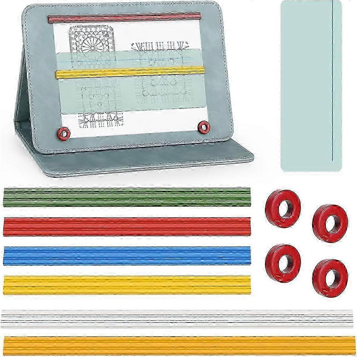 Magnet Replacement Set compatible with Knitting Chart Holder, 11PCS Magnet Pattern Holders Knitting Tool Set
