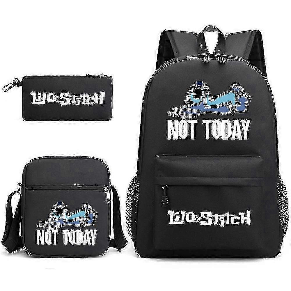 Stitch Three-piece Schoolbag Casual Backpack