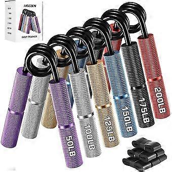 Grip Strength Trainer, 6er-Pack Grip Strength Trainer Set, rutschfester Handgriffverstärker, Handgelenk-Unterarmverstärker mit Griffband für Krafttraining