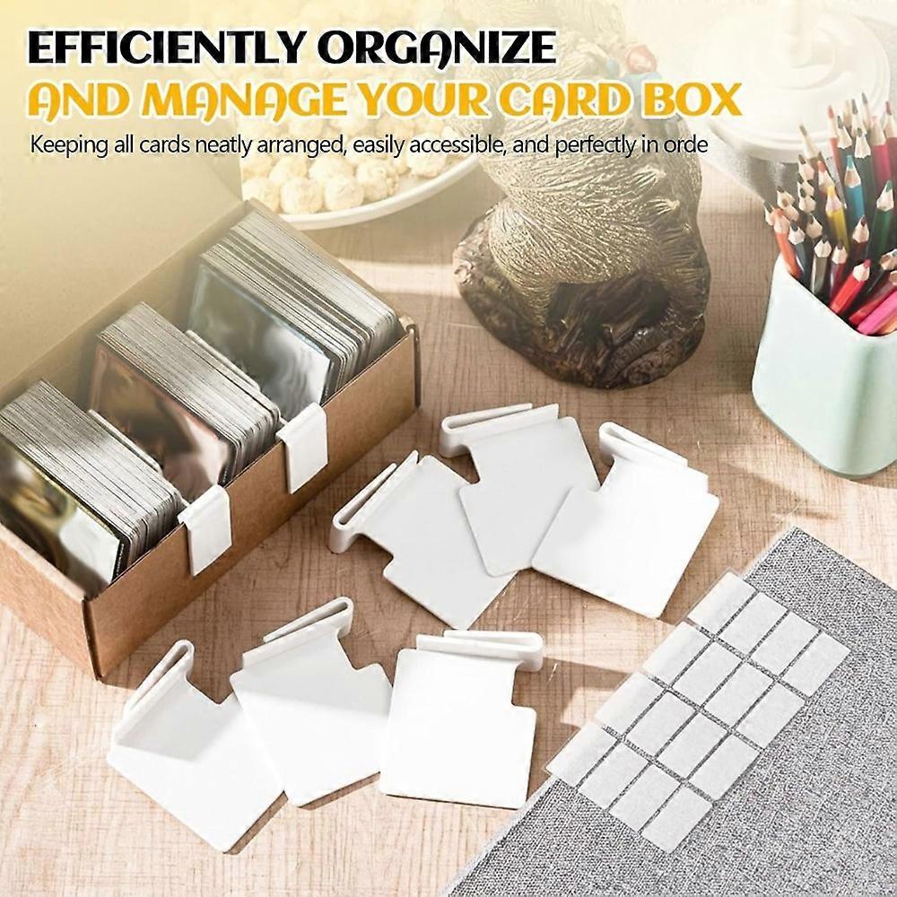 10 Pcs White Card Box Dividers, Max Opening Width:4mm