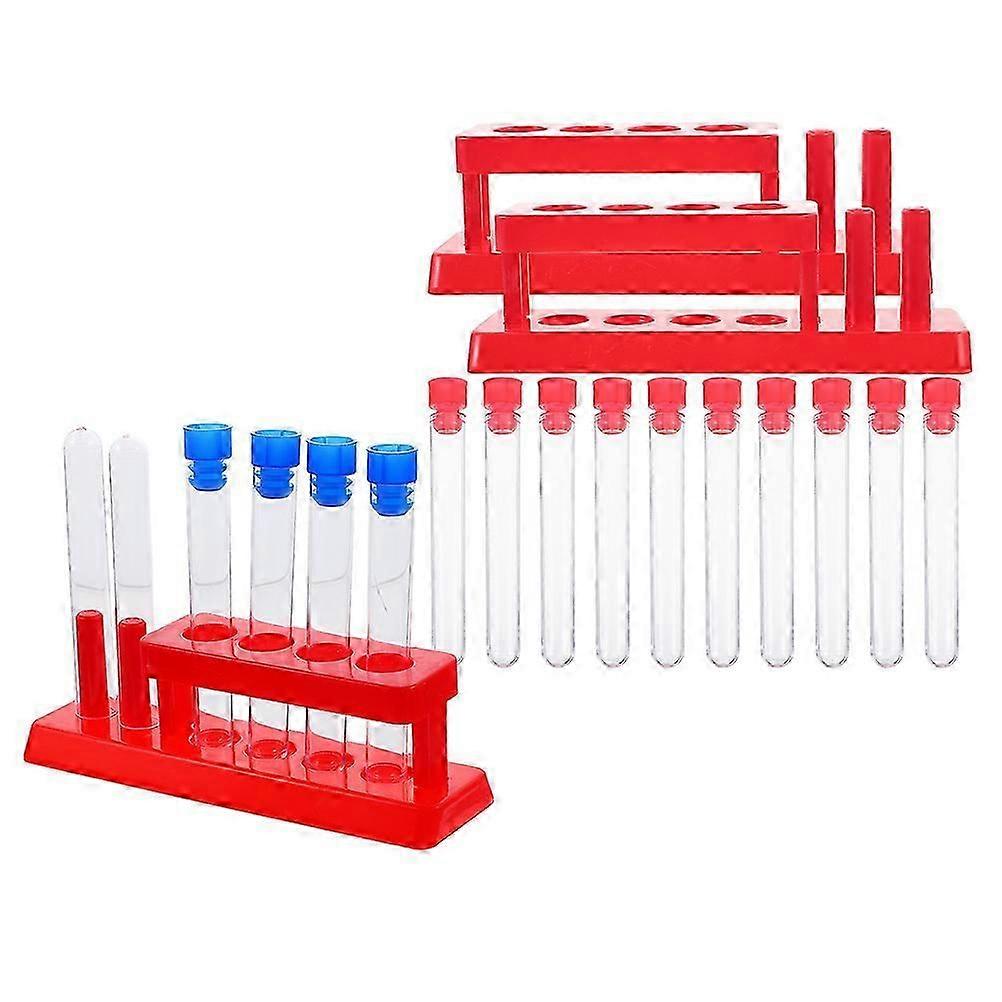 science Test Tubes with Rack for Laboratory Use Including 4SetsJJ