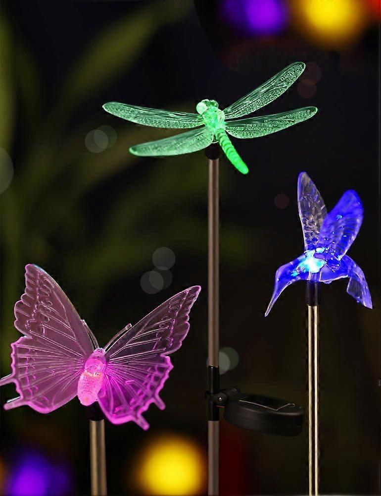 Solar-Powered Colour-Changing Garden Pathway Lights